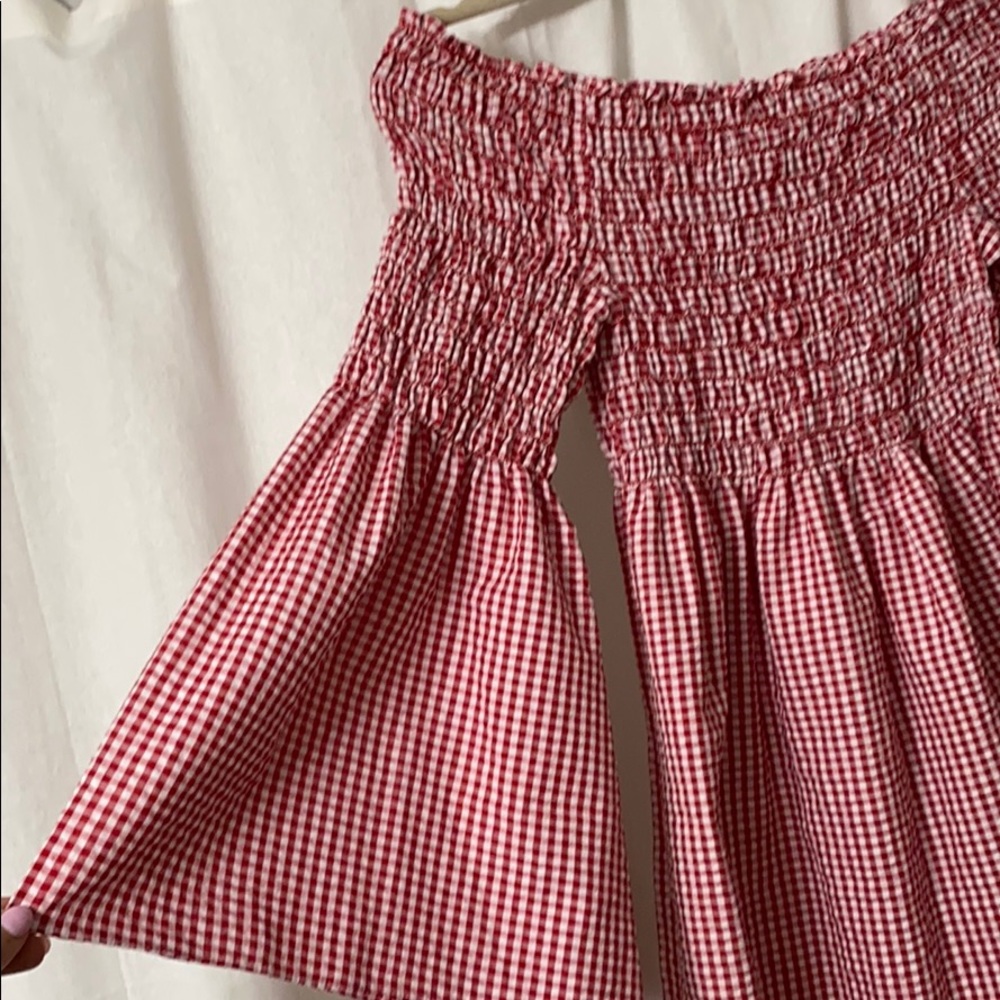 Gingham off shoulder dress size medium ❣️ - Picture 4 of 4
